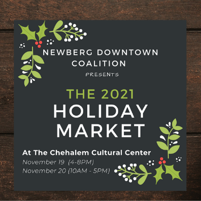 2021 Holiday Market event promo