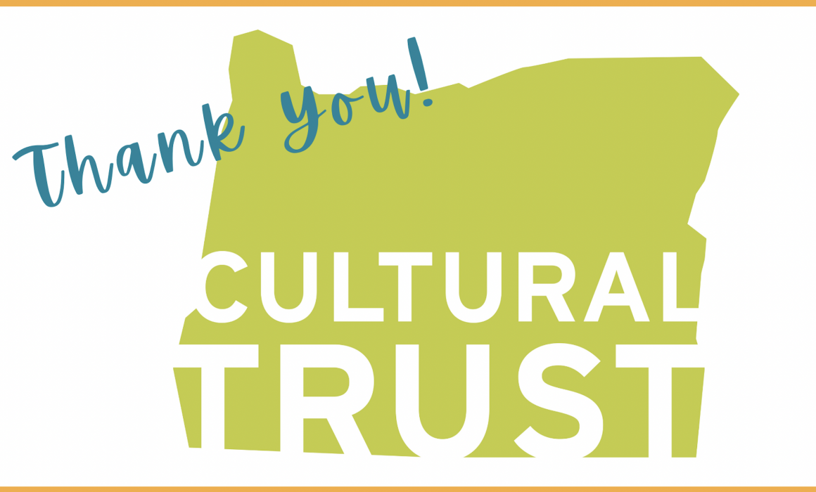 Cultural Trust logo with a thank you above it